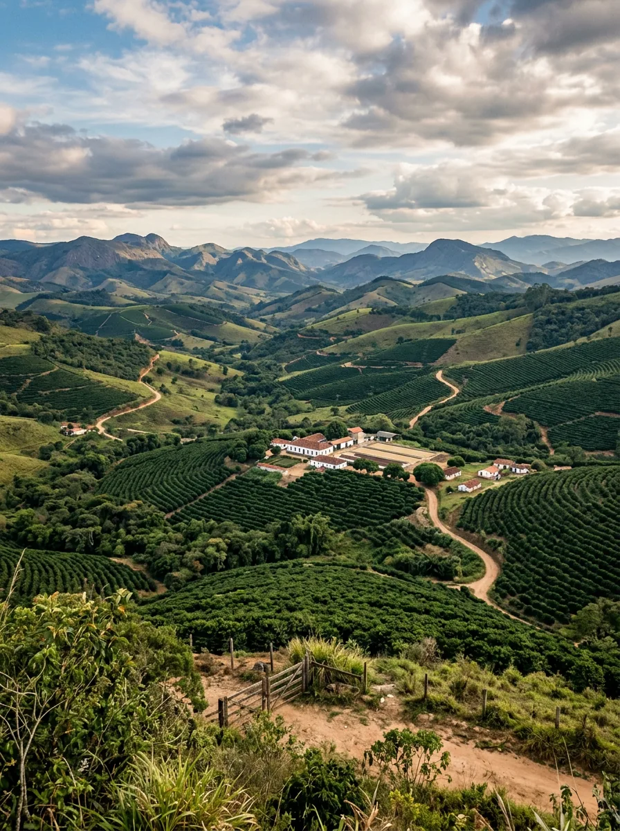 Coffee farm in the hills of Minas Gerais, Brazil