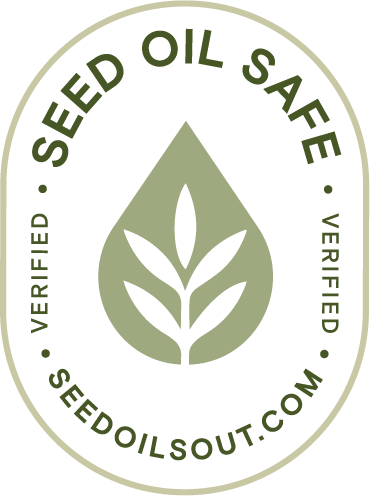 Seed Oil Safe certified badge
